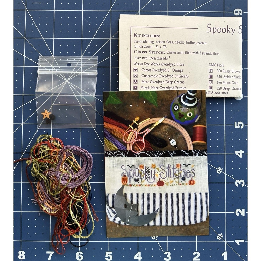 Shepherd's Bush SPOOKY STITCHES Cross Stitch Chart w SOME Floss/Embellishments